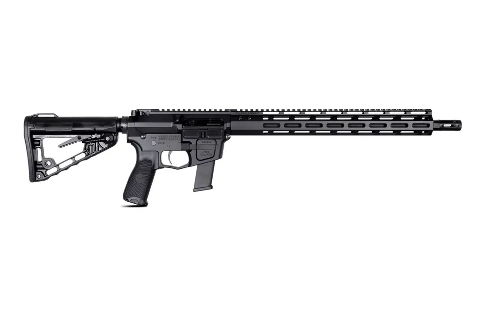 AR9 Carbine, Glock Receiver, 9mm, 16″ Barrel, 1-10 Twist, Black