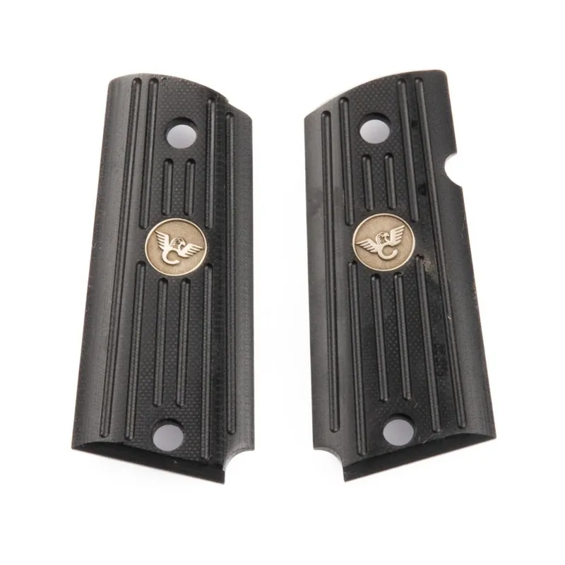 GRIPS, 1911, SENTINEL, G10, BLACK, SLIM LINE, BEVELED BOTTOM