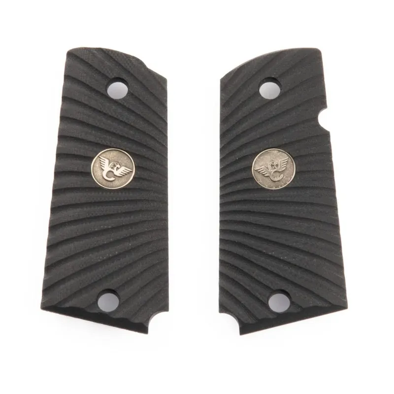 GRIPS, 1911, SENTINEL, STARBURST, G10, BLACK, SLIM LINE, BEVELED BOTTOM
