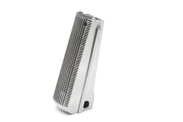 MAINSPRING HOUSING, V-GRIP, FULL-SIZE, STAINLESS