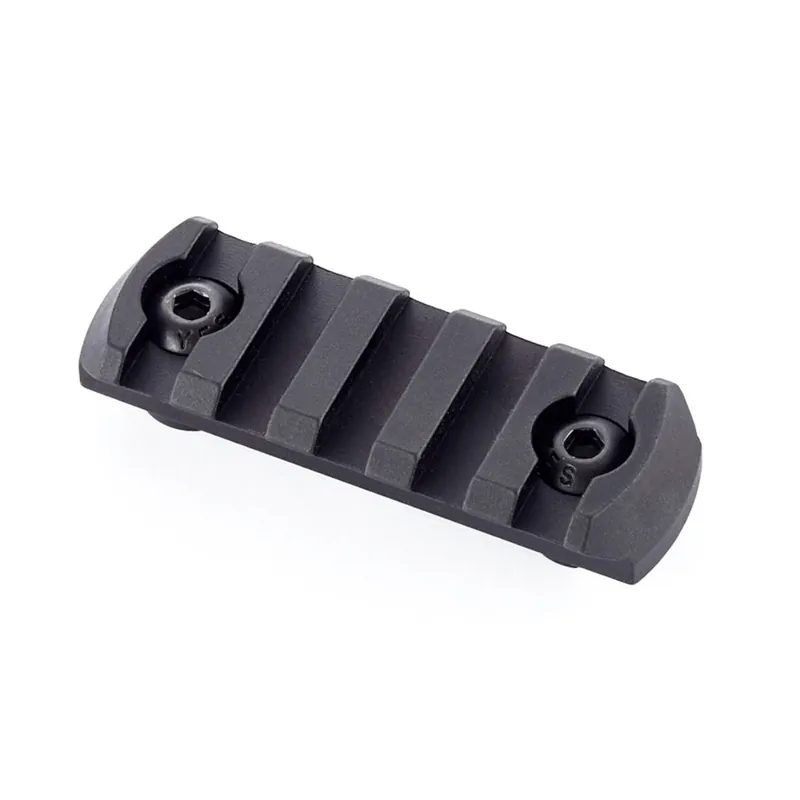 PICATINNY RAIL, 5 SLOT, M-LOK, ALUMINUM, BLACK