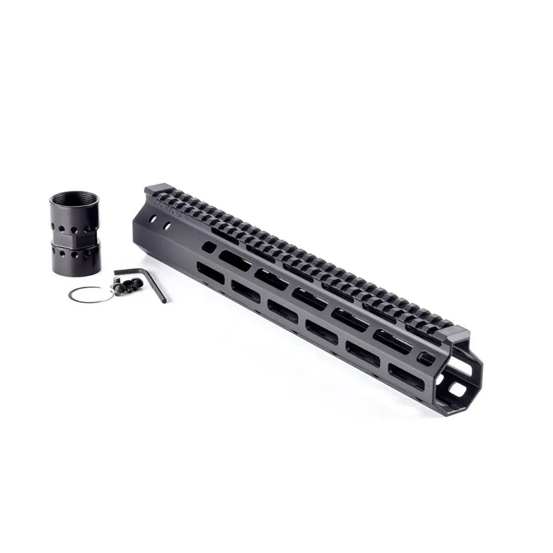HANDGUARD, AR-15, M-LOK, 12.6″, BLACK ANODIZE