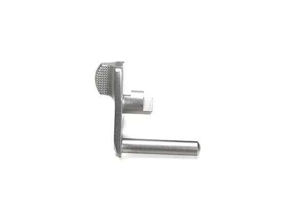 THUMB SAFETY, SINGLE SIDE, RETRO CHECKERED TAB, 1911, BULLET PROOF, STAINLESS