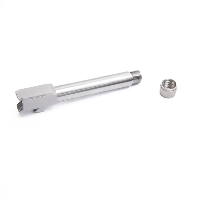 BARREL, MATCH GRADE, 9MM, GLOCK 19, GEN 3,4,&5, DROP-IN, THREADED, STAINLESS