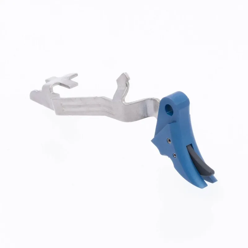 TRIGGER ASSEMBLY, PERFORMANCE, GLOCK, GEN 5, CURVED TRIGGER, BLUE/BLACK SAFETY