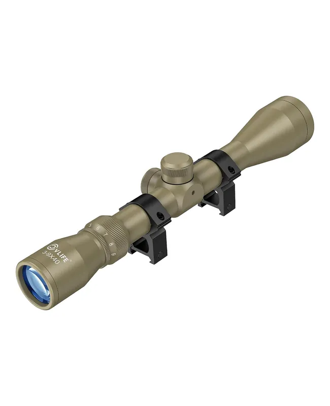 CVLIFE FoxSpook 3-9×40 Riflescope R4 Reticle Crosshair Optics Scope with 20mm Free Mounts