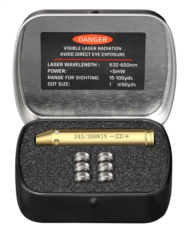 CVLIFE Bore Sight .243 308 Red Laser Boresighter with Extra Batteries – Global