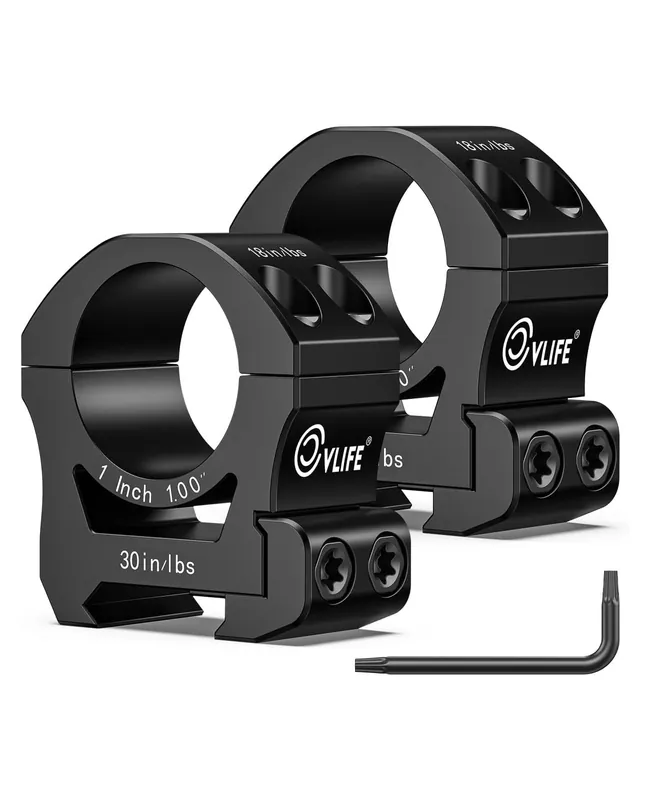 CVLIFE Precision Scope Rings Mount – Compatible with Picatinny Rails – 2 Pieces