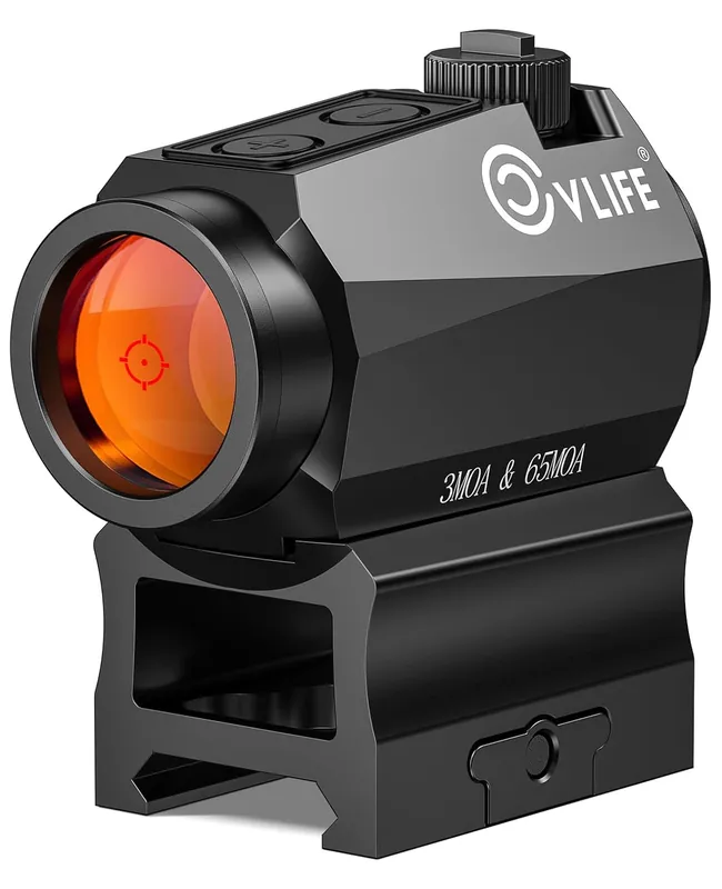 CVLIFE WolfCovert 3 MOA Dot & 65 MOA Circle Motion Awake Multiple Reticle Red Dot Sight