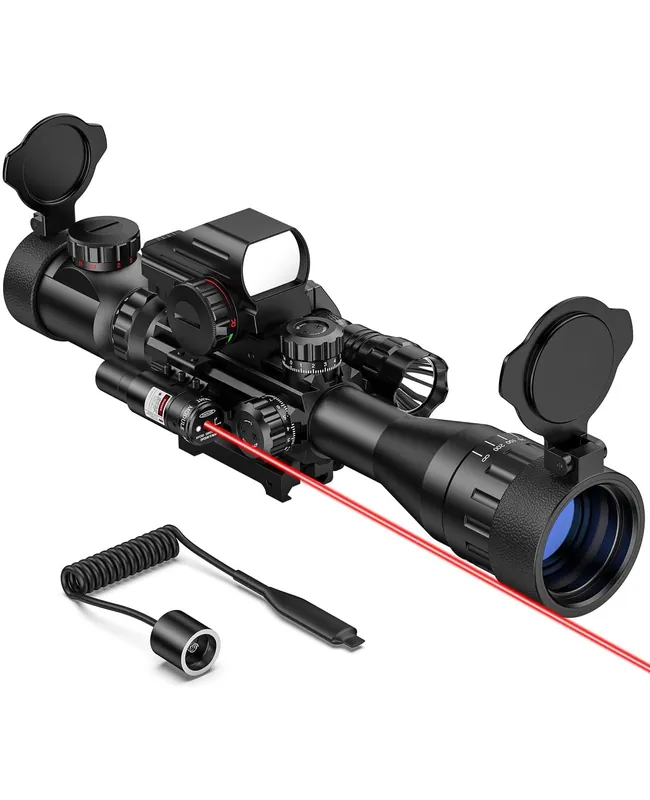 CVLIFE EagleFeather 2.5-10X40 AO 6-in-1 Rifle Scope Combo