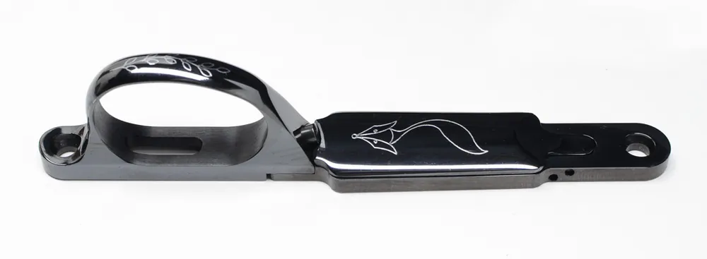 Sako S491 Factory Deluxe Trigger Guard And Floor Plate. High Gloss Blue. Vixen Fox Inlay. New Old St