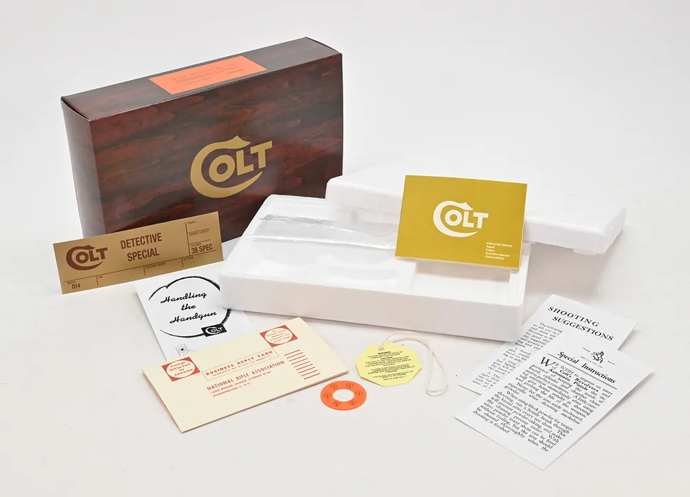Colt Detective Special 1974 Box And Paperwork Package. Brand New