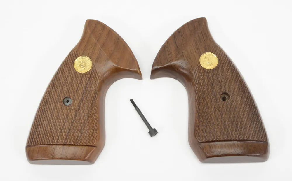 Colt Target Grips For Lawman MKII, Trooper MKIII, Metro MKIII, Official Police, Square Butt. NEW