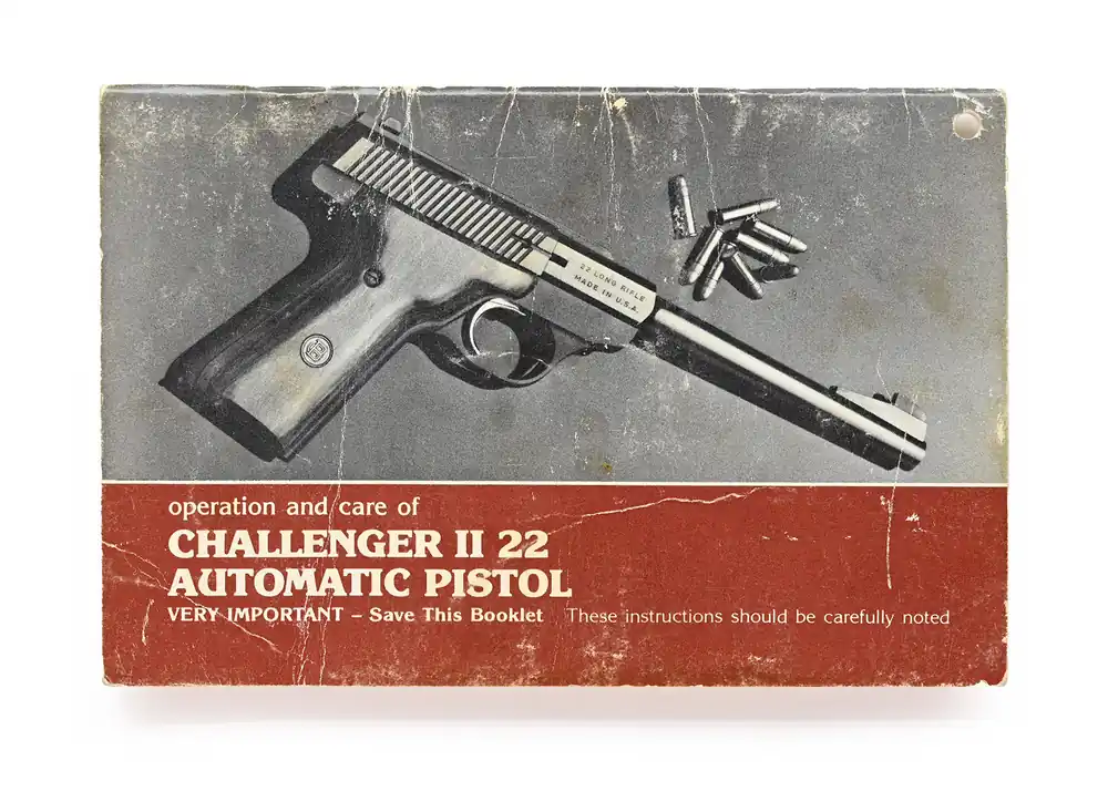 Vintage Browning Challenger II 22 Automatic Pistol Manual. Part PP801210