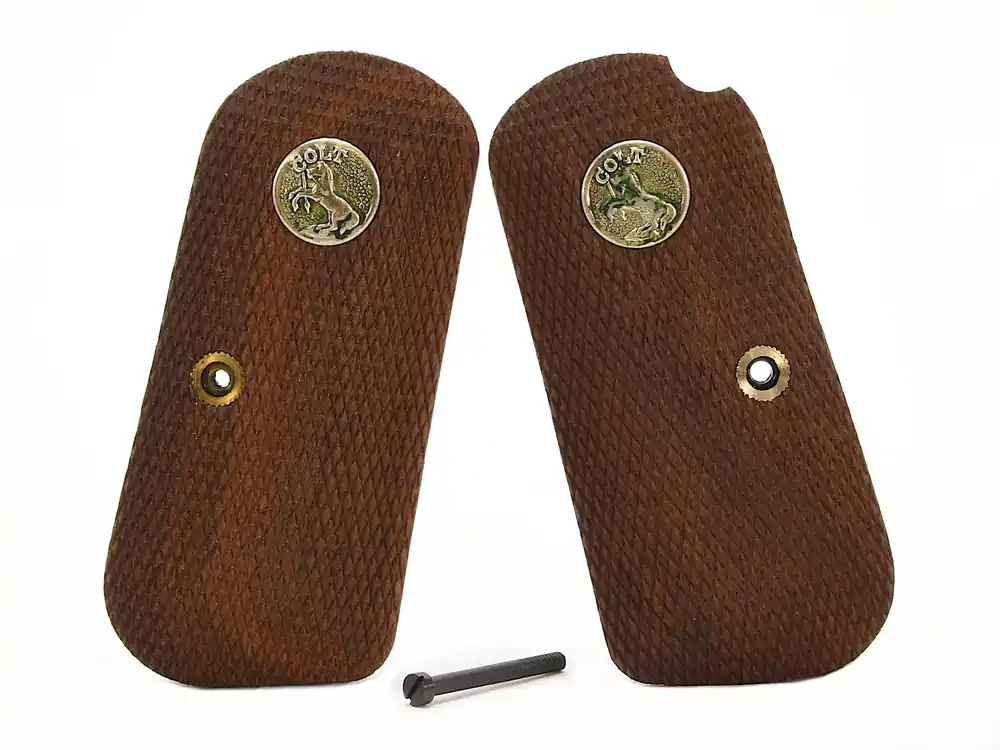 Vintage Original Colt 1903 Checkered Walnut Grips *TIME CAPSULE*