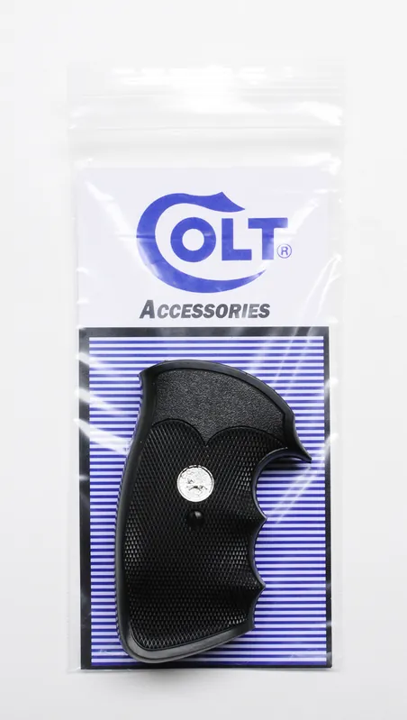 Colt I-Frame Gripper Grips For Python, Trooper, Official Police. Silver Medallions