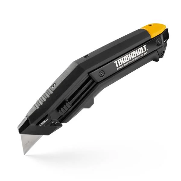 ToughbuiltTB-H4-11-A – Angled Retractable Utility Knife With Pry Bar