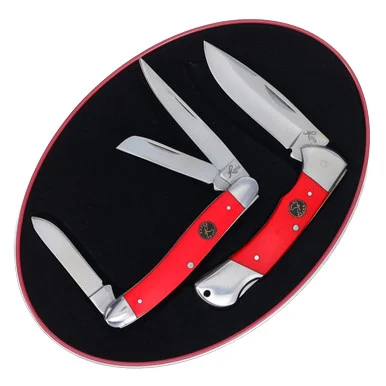 ABKT Lockback Stockman Folding Knife Christmas Gift Set