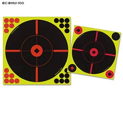 Action Target Shoot-N-C 12″ Round “X” Splatter Target (100 pack)