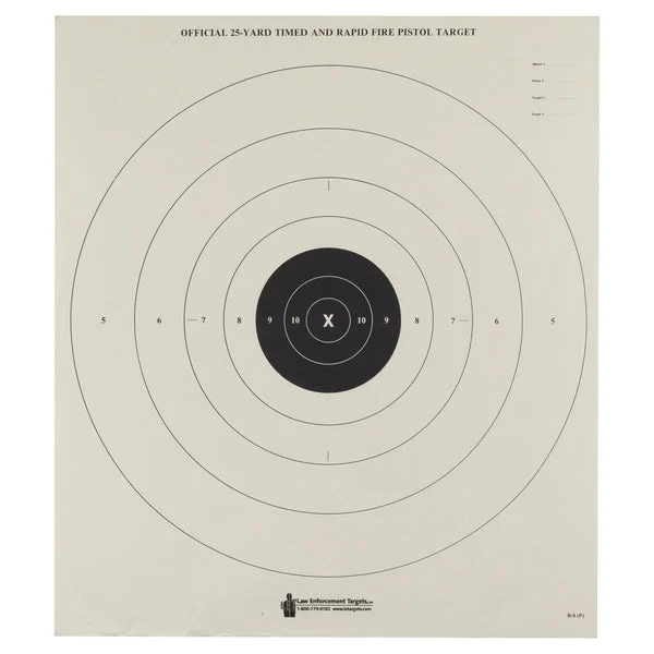 ACTION TGT BULLSEYE PAPER 100PK