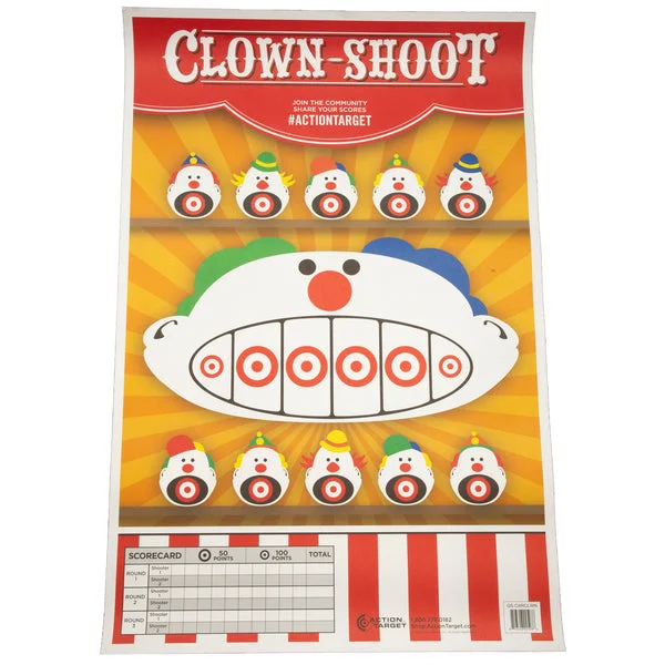 ACTION TGT CLOWN SHOOT 100PK