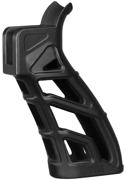 ADAPTIVE TACTICAL Lightweight Tactical Grip (LTG) Skeletonized Black Polymer, 25 Degree Grip Angle, Fits AR Platform