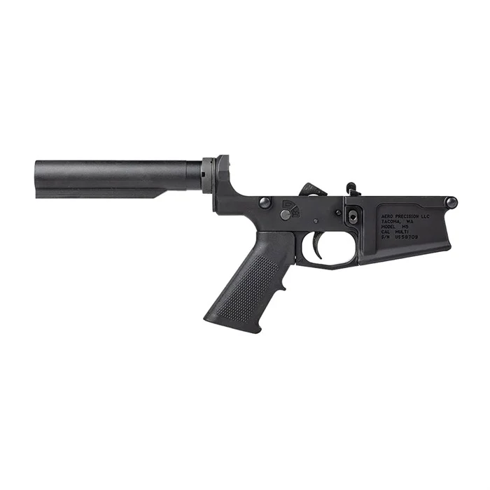 AERO PRECISIONM5 CARBINE COMPLETE LOWER W/A2 GRIP & NO STOCK FOR AR .308