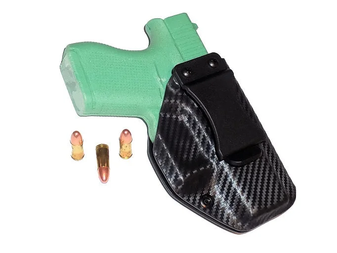 Aggressive Concealment inside carry IWB Kydex Holster Glock 43 w/Armalaser TR5