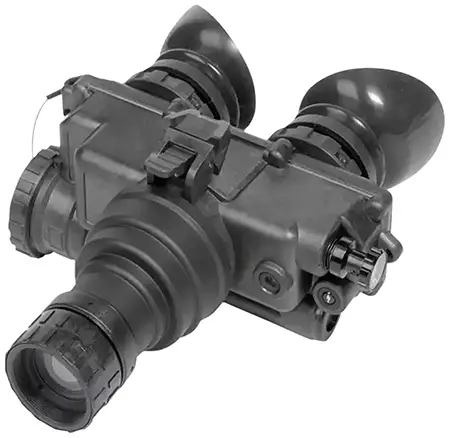 AGM Global Vision 12PV7123284111 PVS-7 3AW1 Night Vision Goggles Black 1x 27mm, Generation 3 White Phosphor Level 1, 64-72 Ip/mm Resolution White Filter