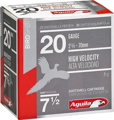 AGUILA SHOTSHELL 20GA 2.75" 1OZ #7.5 250RD CASE