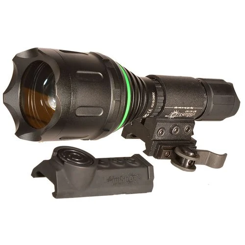 Aimshot TZ980GR TZ980 Green LED 400 Lumens With Quick Release Rail Mount CR123A Lithium Battery Black Aluminum