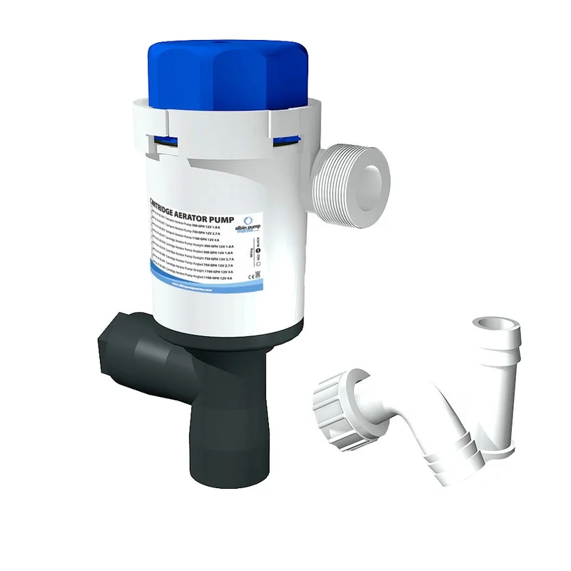 Albin Group Twinport Aerator Pump – 1100 GPH – 12V [01-05-076]