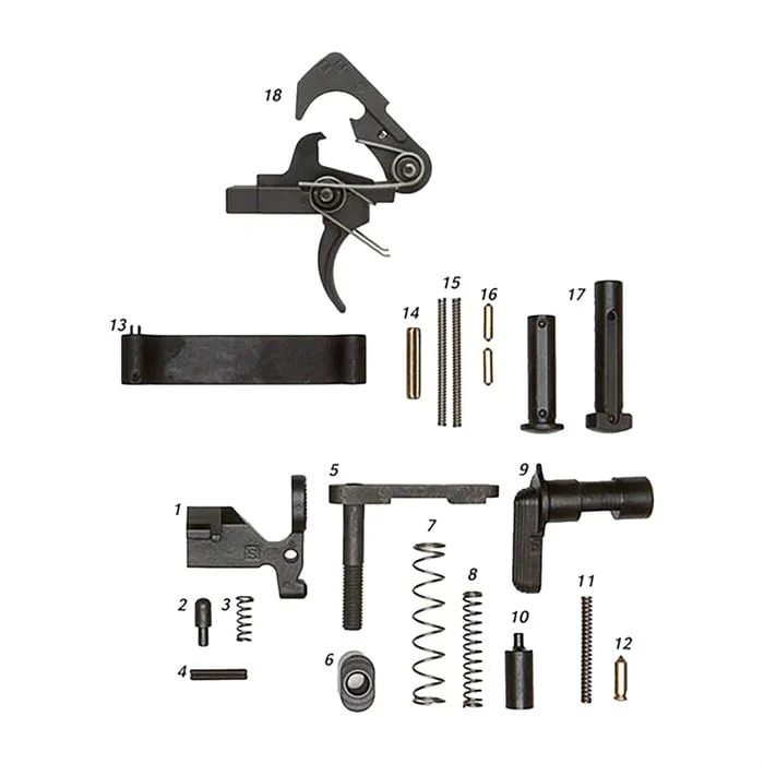 ALG DEFENSEAR-15 LOWER PARTS KIT W/ QMS TRIGGER