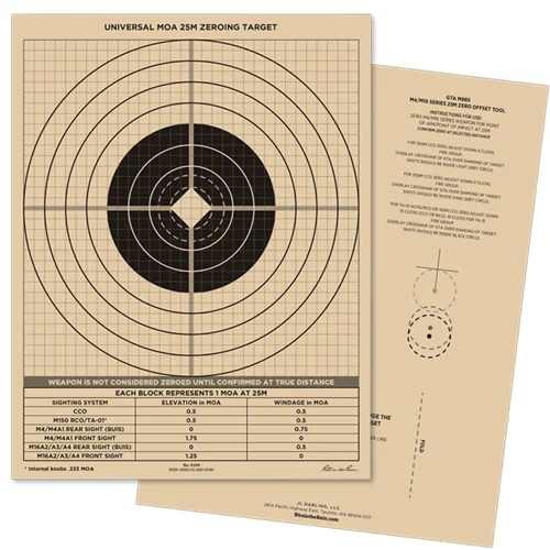 All-Weather 25m Multipurpose Zeroing Target – Universal