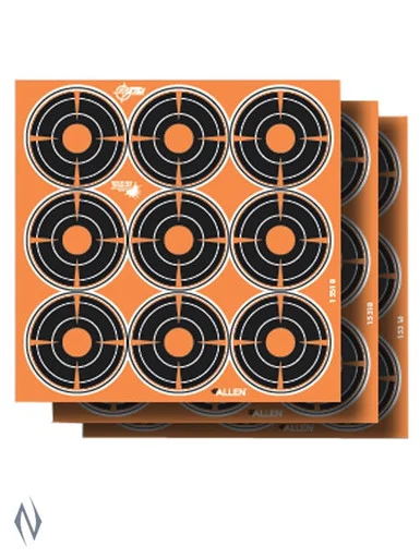 ALLEN EZ AIM SPLASH ADHESIVE 2" BULLSEYE TARGET 12PK