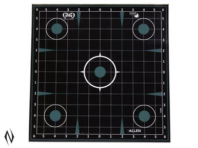 ALLEN GIRLS WITH GUNS SPLASH ADHESIVE TARGET 12X12 SIGHT IN GRID 5PK