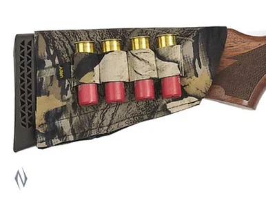 ALLEN SHOTGUN BUTT STOCK 4 SHELL HOLDER CAMO