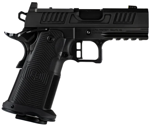 Alpha Foxtrot AF1911 Romulus Sub-Compact 9mm 3.50" Ramped Barrel, Optic Ready/Serrated Slide, Picatinny Rail, Polymer Grip, 20 Rd