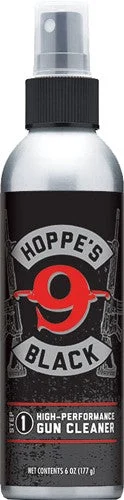 ALUMINIUM PUMP BOTTLEHOPPES BLACK GUN CLEANER 6 OZ.