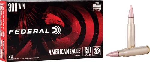 American Eagle AE308DFull Metal Jacket Boat Tail FMJBT 150 Grain .308 Win / 7.62x51mm