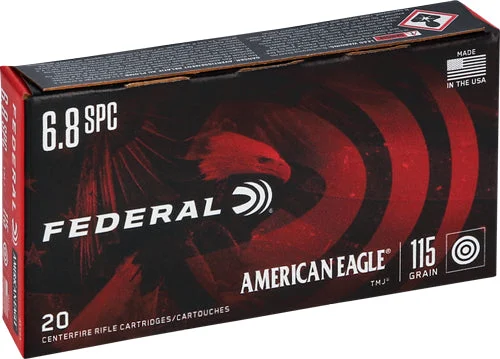 American Eagle AE68AFull Metal Jacket FMJ 115 Grain 6.8 Remington SPC