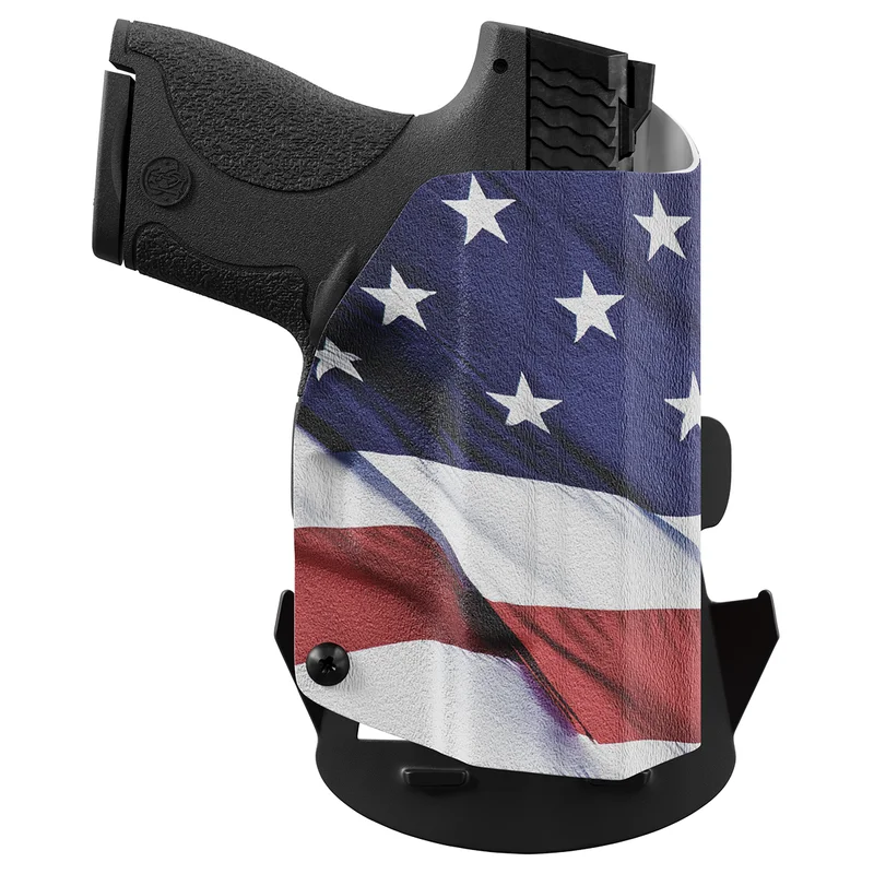 American Flag Kydex OWB Paddle holster Custom Designed Paddle