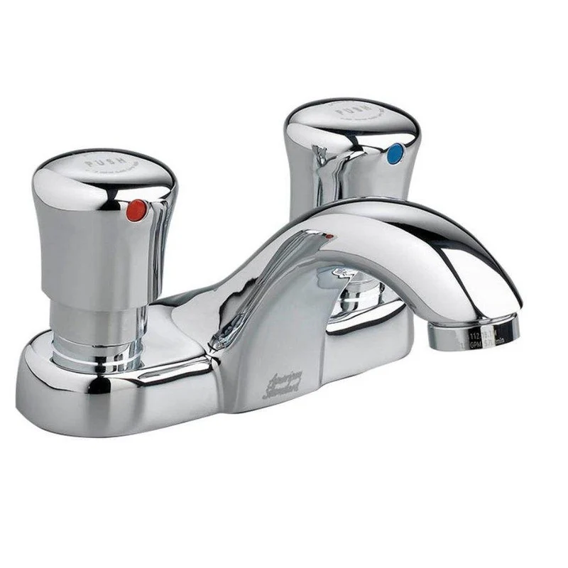 American Standard Metering Two Handle Metering Bathroom Sink Faucet in Polished Chrome | Ferguson
