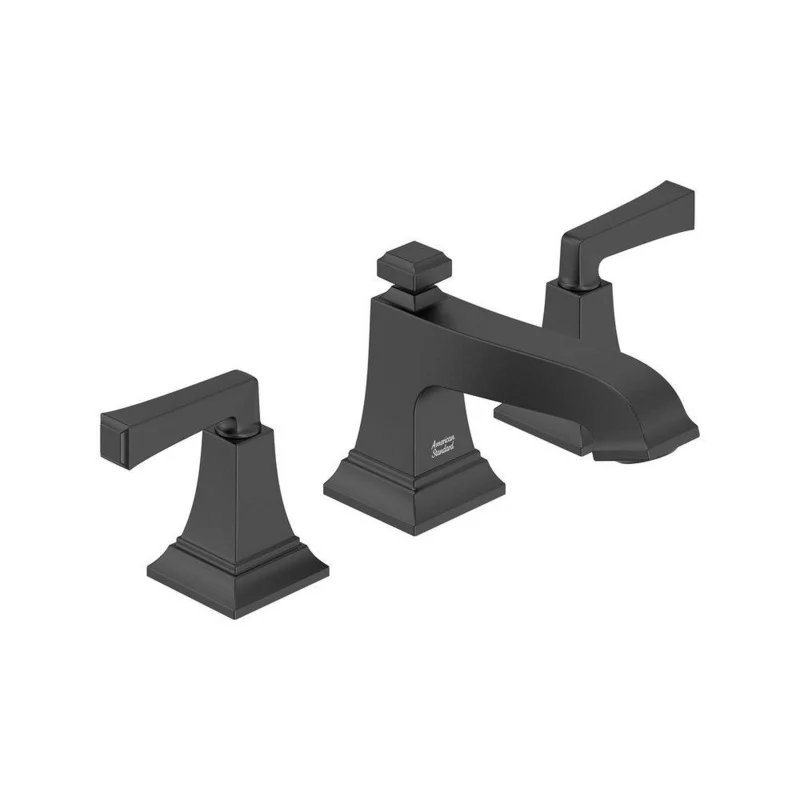 American Standard Town Square S Two Handle Widespread Bathroom Sink Faucet in Matte Black | Ferguson