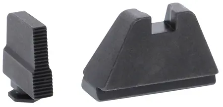 AmeriGlo GL507 Optic Compatible Sight Set for Glock5XL Tall Serrated Front Sight-Black Rear Sight