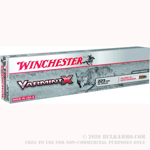 40 Rounds of .223 Ammo by Winchester - 55gr Polymer Tipped