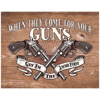 Ammo First Tin Sign SG2371