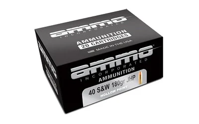 AMMO INC 40 S&W 180GR JHP 20RD