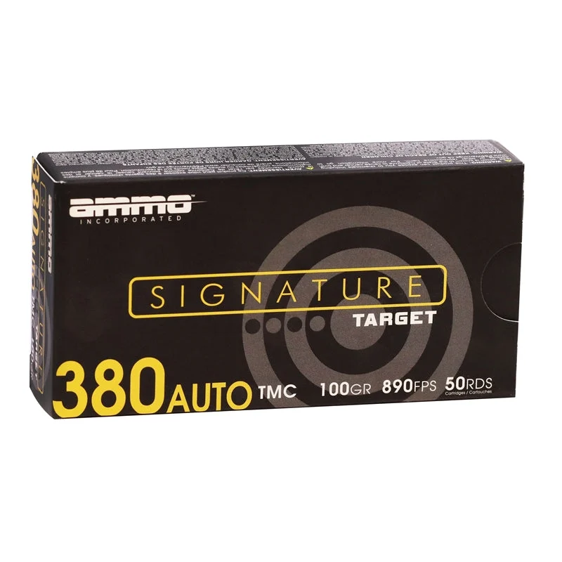Ammo Inc. Signature Centerfire Handgun Ammo - 380 Auto 100 GR TM