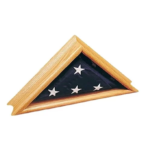 Annin Deluxe Oak Commemorative Flag Case